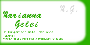 marianna gelei business card